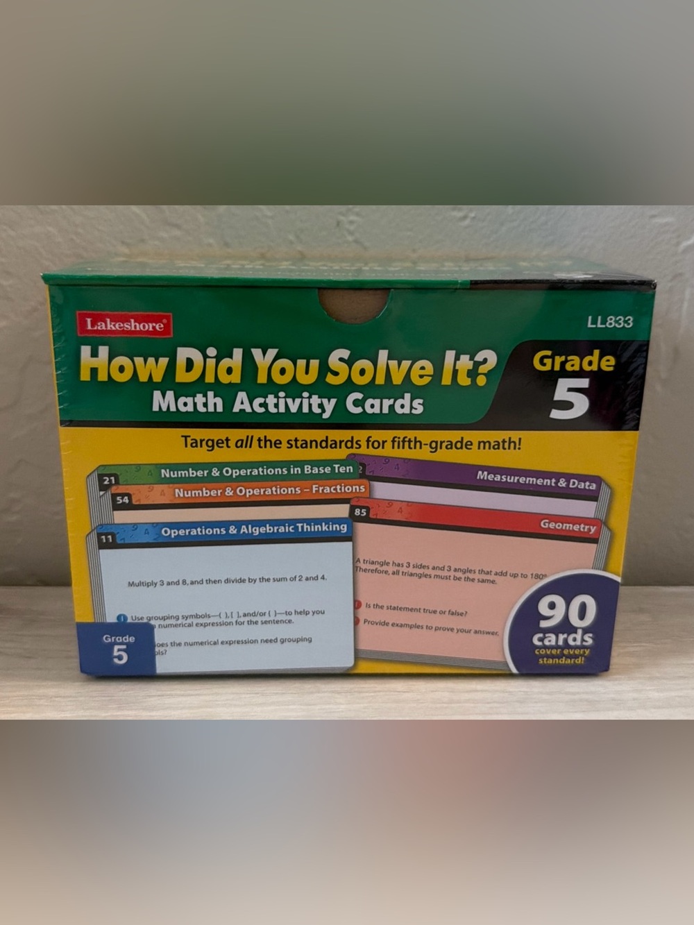 NEW LAKESHORE How Did You Solve It? Grade 5 Common Core Activity Cards LL833